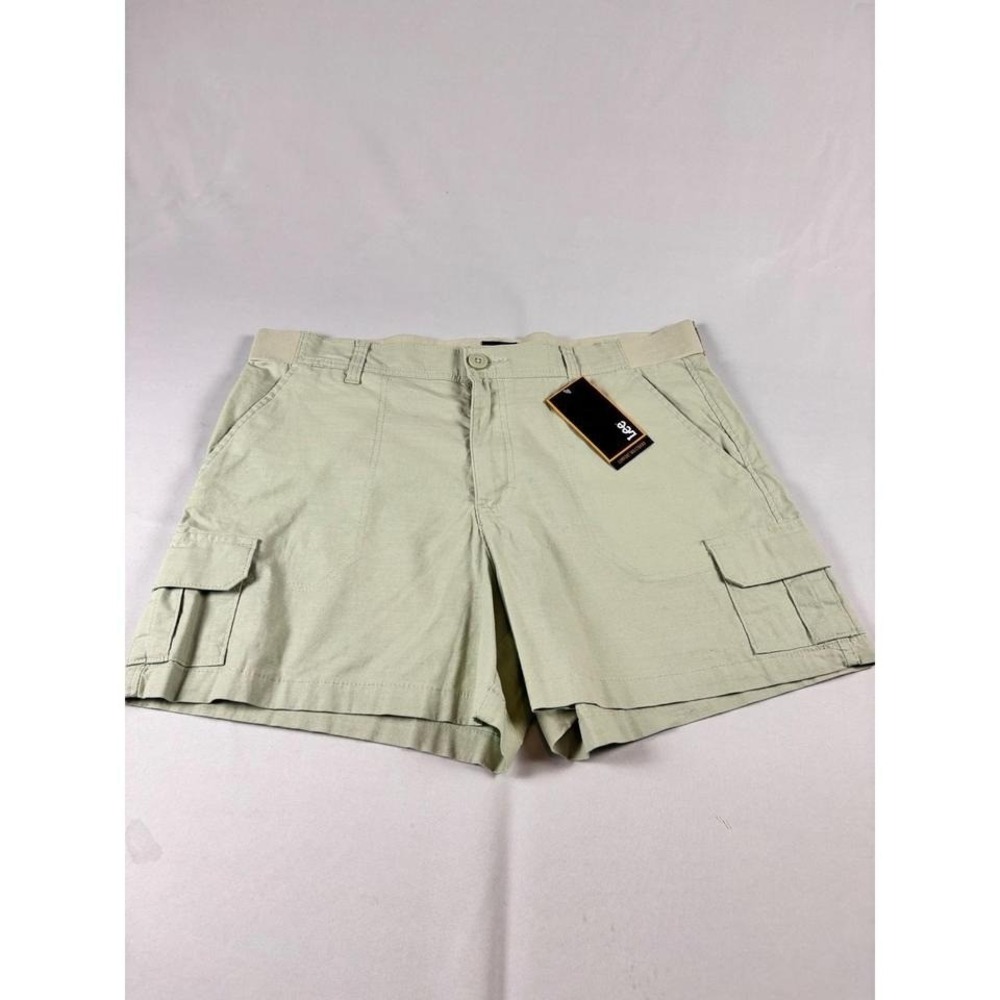 Lee Comfort Waistband Gorpcore Cargo Shorts Sage‎ Green Womens 16 NWT